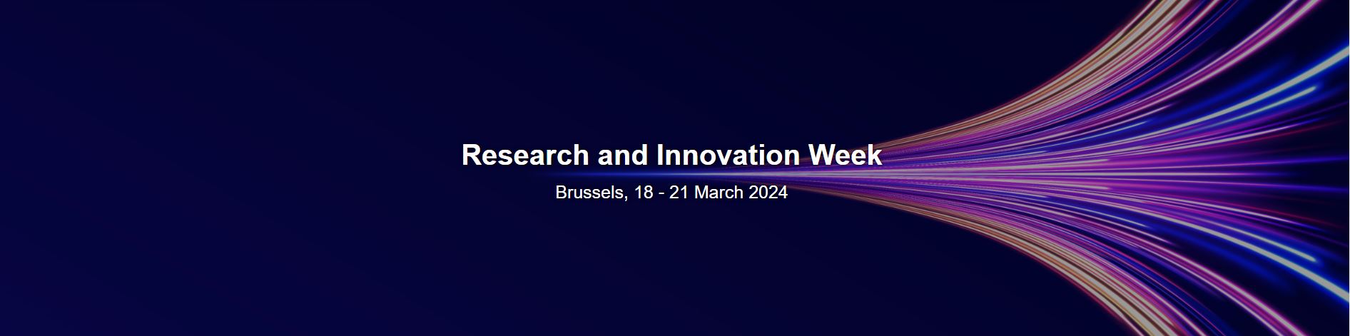 Affiche officielle de la Semaine de la recherche et de l'innovation européenne 2024