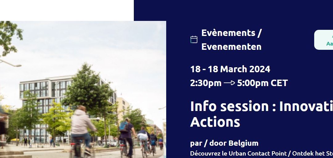 Info session : Innovative Actions